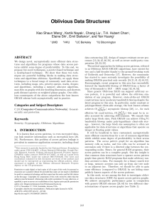 Oblivious Data Structures - Indiana University Computer Science