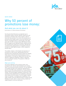 Why 50 percent of promotions lose money