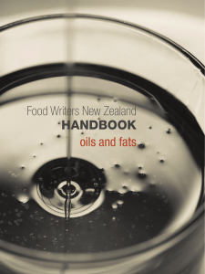 oils and fats - The New Zealand Guild of Food Writers