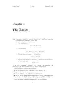 Chapter 1 The Basics