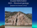 Chapter 10 – Crustal Deformation