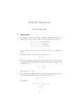 ATMS 101 Math Review