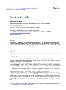 Eruptive Variables - Scientific Research Publishing