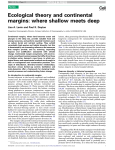 Ecological theory and continental margins: where shallow meets deep