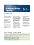 Morning Briefing Global Economic Trading Calendar