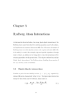 Chapter 3 Rydberg Atom Interactions