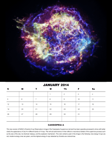 Full 11x8.5" Calendar, High Resolution - Chandra X