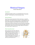 Meniscal Surgery - Rio Grande Orthopedic Center
