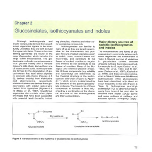 Glucosinolates, isothiocyanates and indoles
