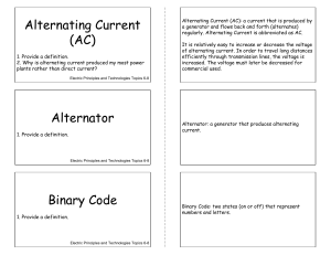 electricity topic 6-8 cue cards