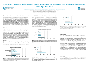 Conclusion The oral health status of patients after cancer treat