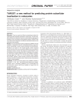 TARGET: a new method for predicting protein subcellular