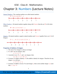 Chapter 3: Numbers