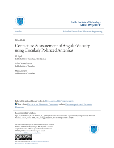 Contactless Measurement of Angular Velocity using