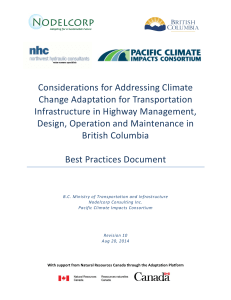 Considerations for Addressing Climate Change