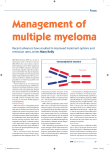 Management of multiple myeloma