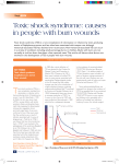 Toxic shock syndrome: causes in people with burn wounds