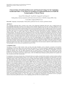 Characteristics of Geothermal Reservoirs and Structural Geology for