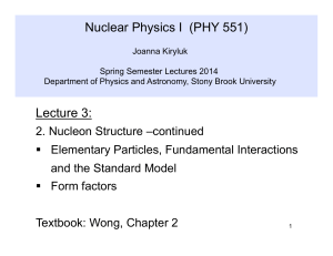 PHY 551 - Stony Brook University