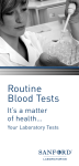 Routine Blood Tests - Sanford Laboratories