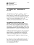 Technology Note: Internetworking Products