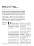 Dupuytren`s Disease: Diagnosis and Treatment