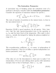 The Ionization Parameter A convenient way of thinking about the