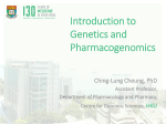 Introduction to Genetics and Pharmacogenomics