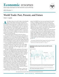 World Trade: Past, Present, and Future