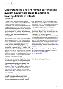 Understanding ancient human ear-orienting