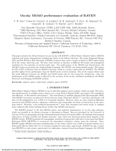 On-sky MOAO performance evaluation of RAVEN