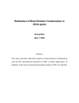 Realization of Bose-Einstein Condensation in dilute gases