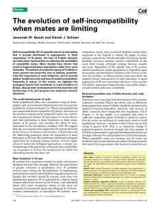 The evolution of self-incompatibility when mates are