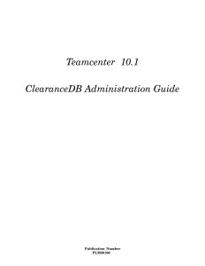 ClearanceDB Administration Guide