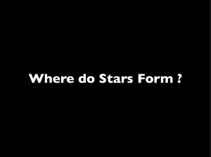 Where do Stars Form ?