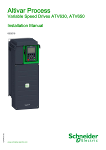 Installation Manual - Schneider Electric