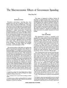 The Macroeconomic Effects of Government Spending