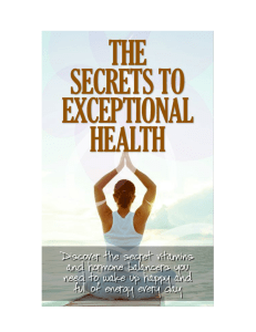 Secretsto Exceptional Health