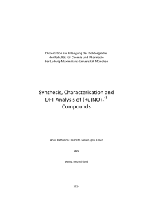 Synthesis, Characterisation and DFT Analysis of {Ru(NO)2}8