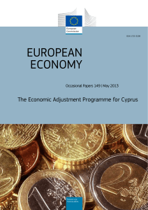 the economic adjustment programme for Cyprus