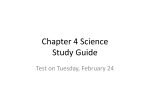 Chapter 4 Science Study Guide