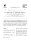 Thermally reversible gels based on acryloyl-L-proline