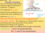 Kinetic Friction