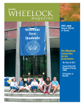 magazine - Wheelock College