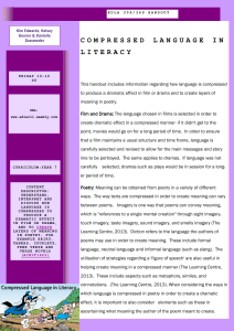 compressed language in literacy
