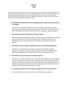 NFPA 72 FAQs