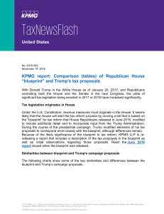 KPMG report: Comparison (tables) of Republican House “blueprint