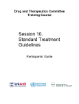 Session 10. Standard Treatment Guidelines