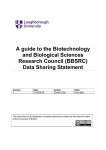 A guide to the Biotechnology and Biological Sciences Research