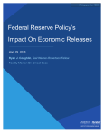 Federal Reserve Policy`s Impact On Economic Releases